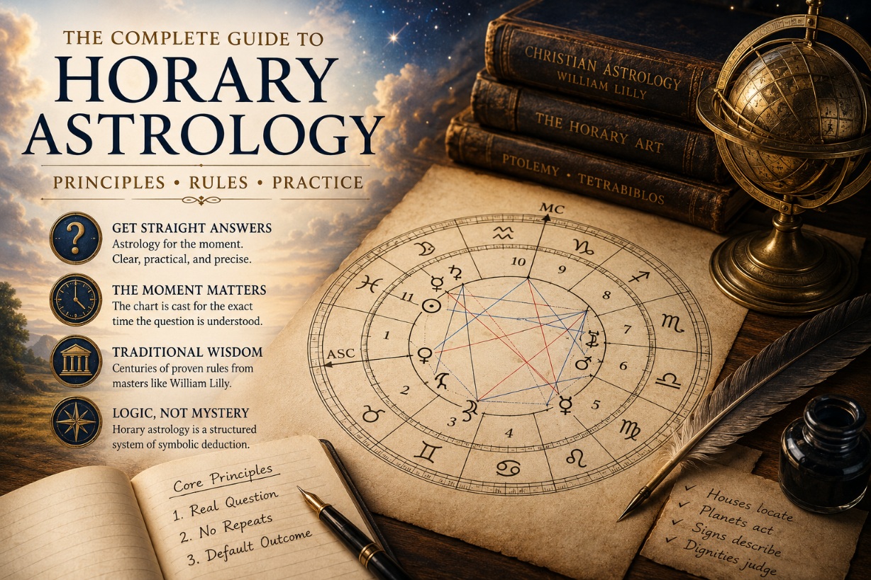 The Complete Guide to Horary Astrology: Principles, Rules, and Practice