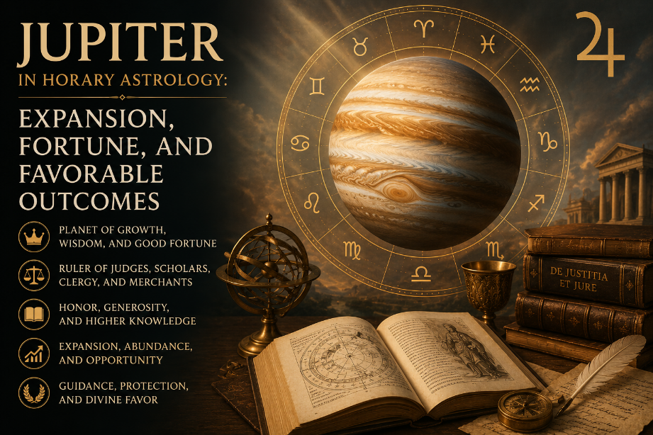 Jupiter in Horary: Expansion, Fortune, and Favorable Outcomes