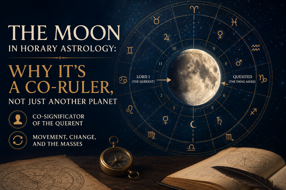 The Moon in Horary Astrology: Why It's a Co-Ruler, Not Just Another Planet