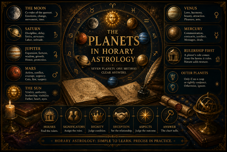 The Planets in Horary Astrology: A Complete Guide to Every Significator