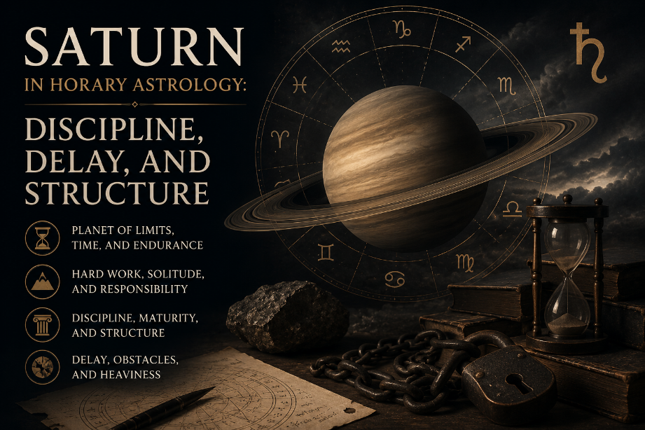 Saturn in Horary: Discipline, Delay, and Structure