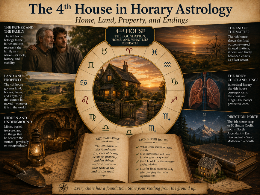 The Fourth House in Horary Astrology: Home, Property & Endings
